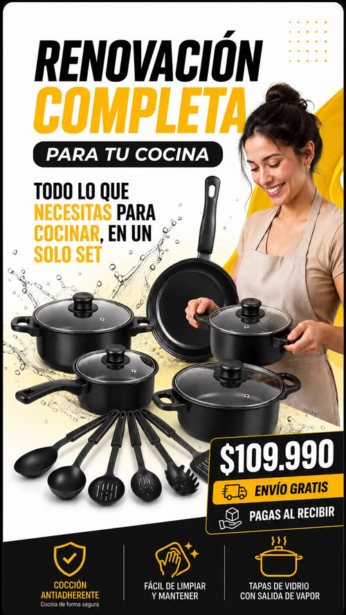 Juego de Ollas x 13 piezas